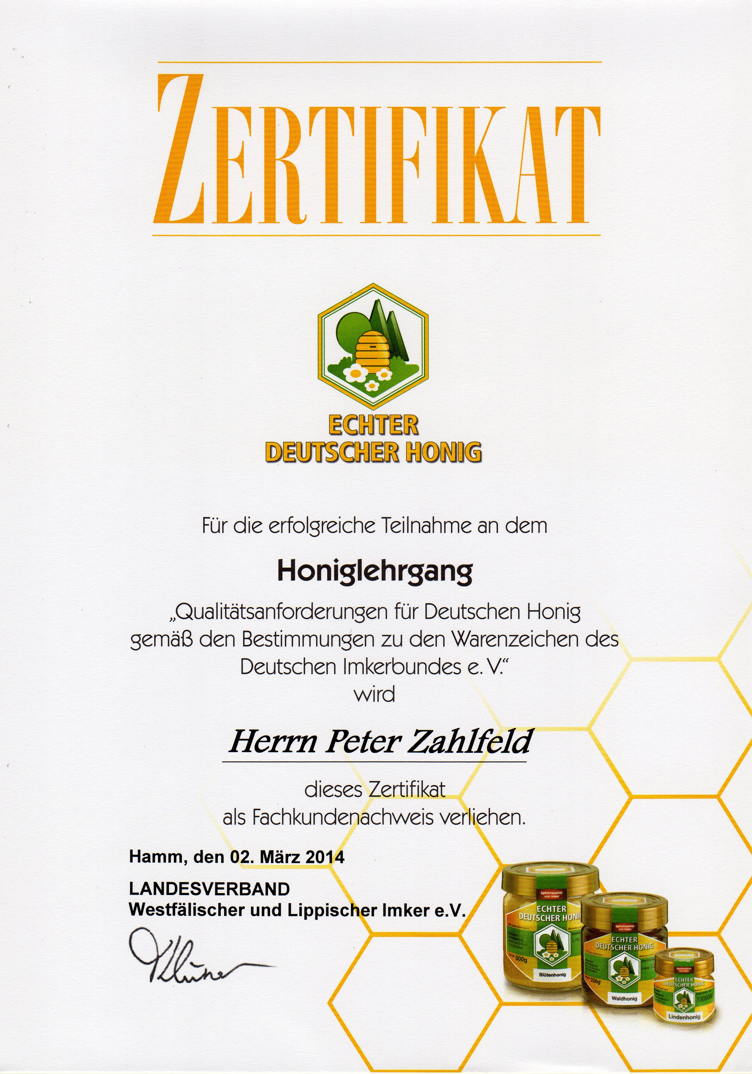 DIB Zertifikat Peter